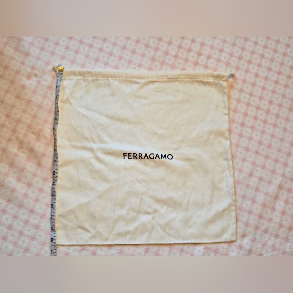 Ferragamo Dust Bag – 16.25" × 15.5" Drawstring Storage Pouch